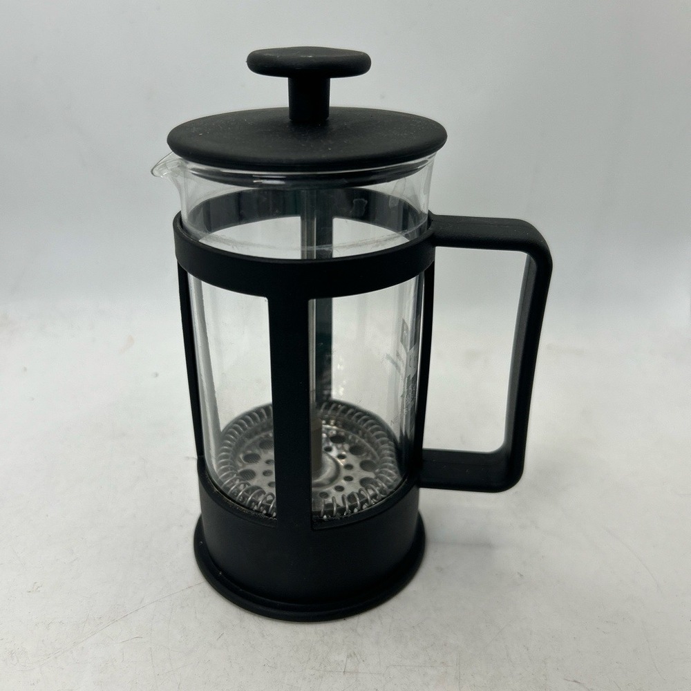 Bodum French Press Black Glass Body Plunger System Metal‎ Filter Minimalist